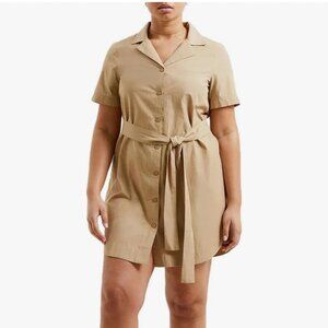 French Connection Womens Alania Collared Mini Shirtdress Size 4